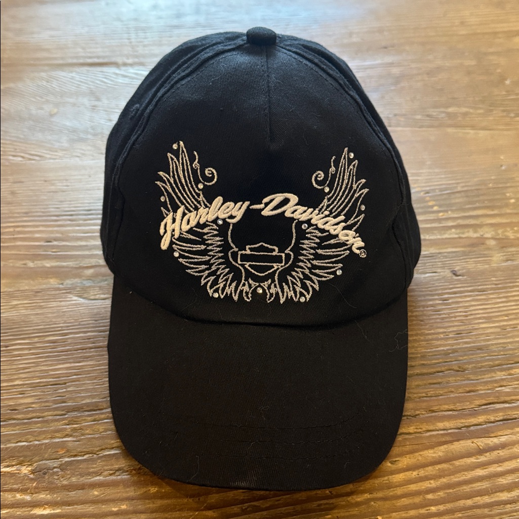Harley Davidson Adult Woman’s Rhinestone Embroidered Baseball Cap Nwot — image 2 of 5